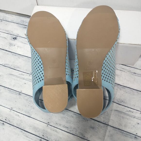 J. Adams Maddie Booties Women SZ 6.5 Peep Toe Low Block Heel Hook & Loop Strap. - Picture 9 of 13